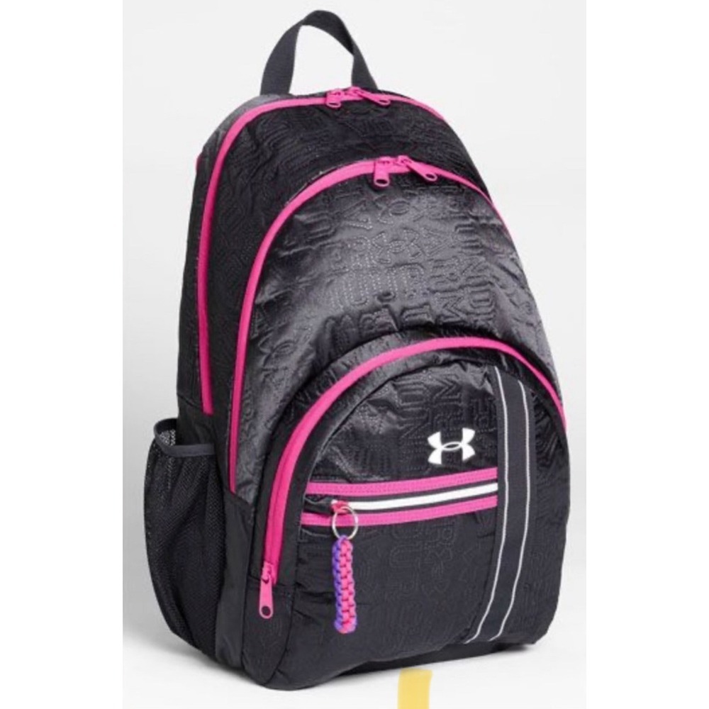 Rare Under Armour Storm 1 Black & Pink Charm City Backpack Bookbag